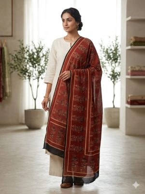 New Product Alert – Cotton Ajrakh Dupatta