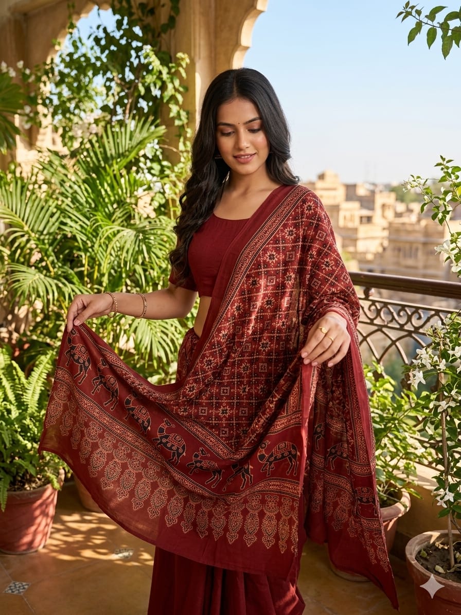 New Product Alert – Cotton Ajrakh Dupatta - Image 20
