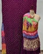Premium Modal (Semi Gaji) Bandhej Saree – Wedding Special Collection
