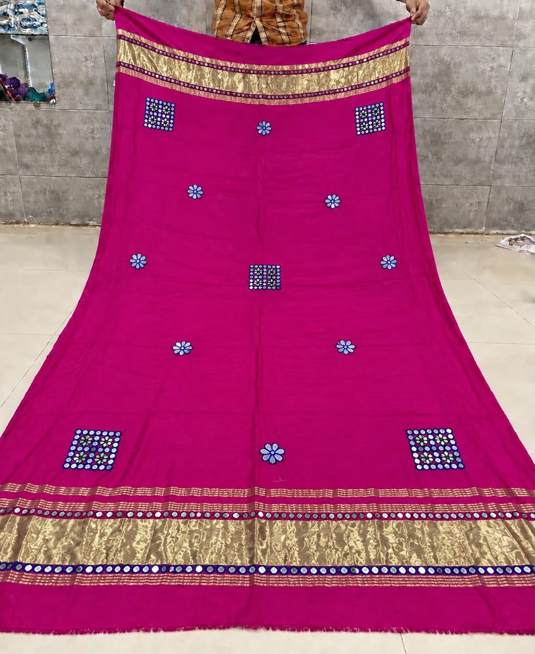Semi Gajji Silk Navratri Special Dupatta - Image 2