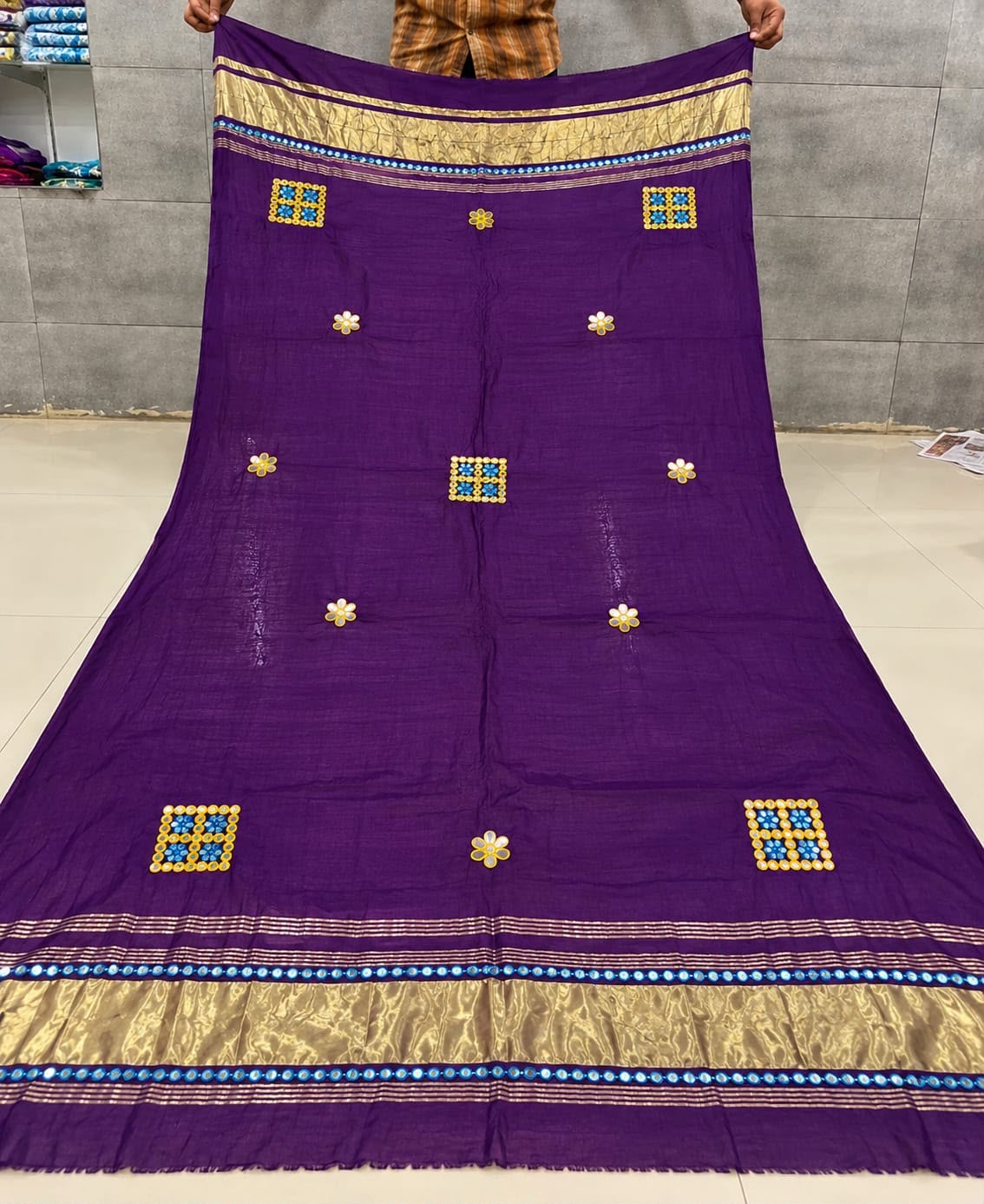 Semi Gajji Silk Navratri Special Dupatta - Image 3