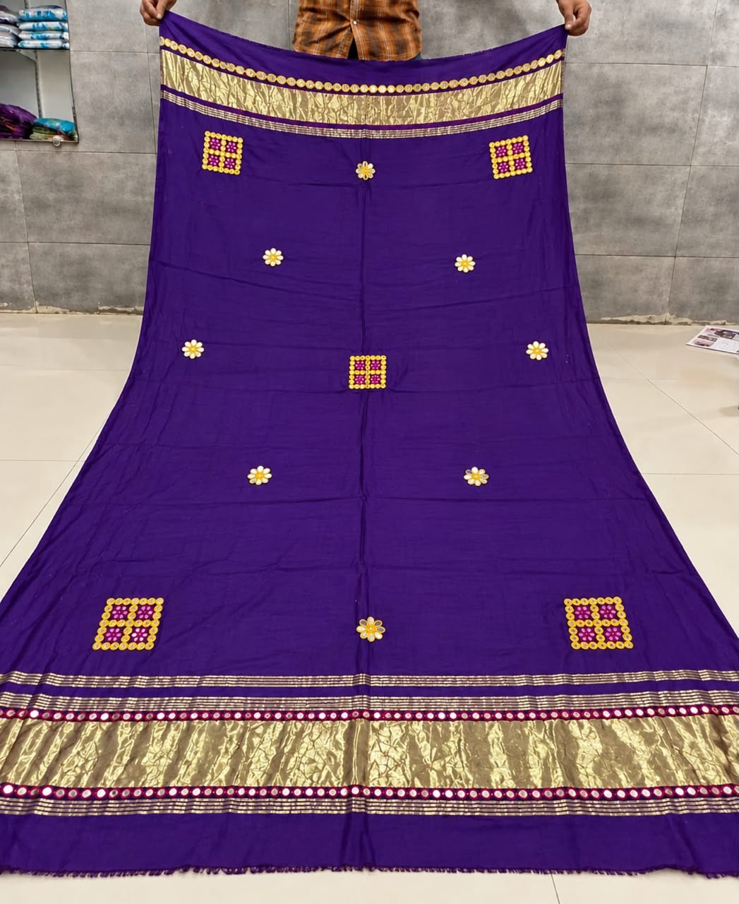 Semi Gajji Silk Navratri Special Dupatta - Image 7