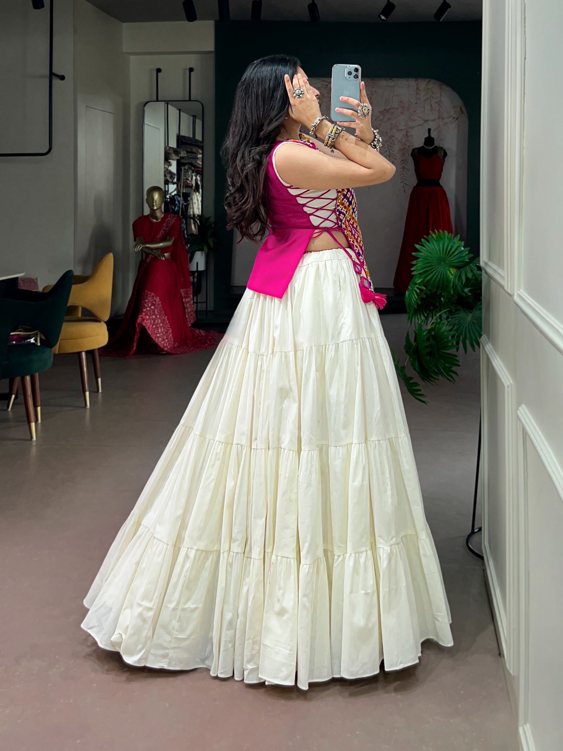 Navratri Collection 2026 Pure Cotton Gamthi Lehenga Choli - Image 2