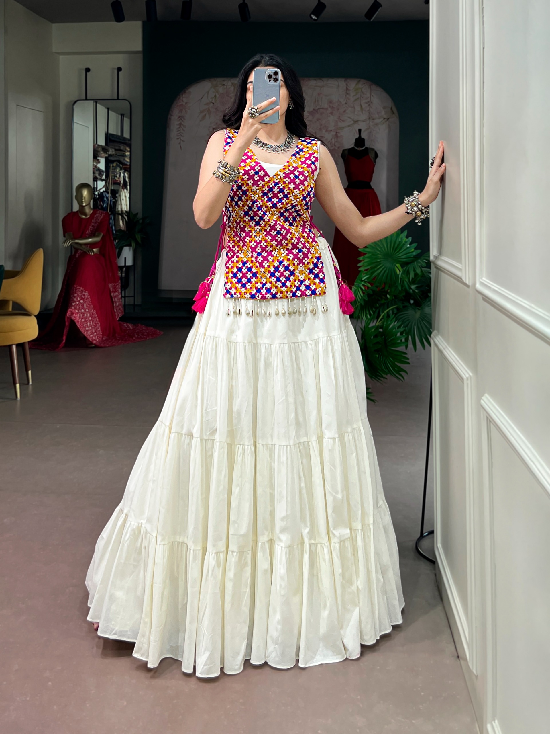 Navratri Collection 2026 Pure Cotton Gamthi Lehenga Choli - Image 6