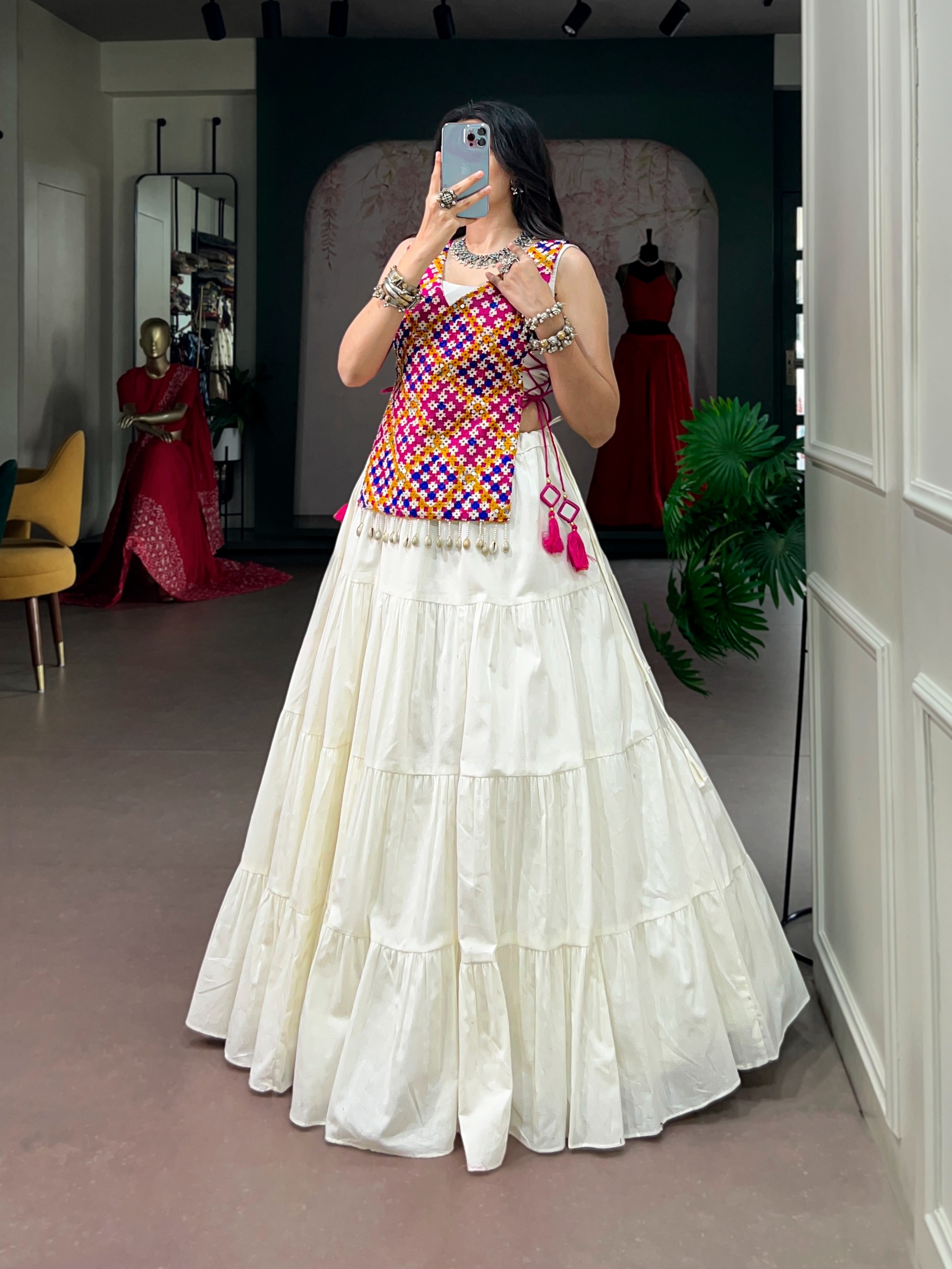 Navratri Collection 2026 Pure Cotton Gamthi Lehenga Choli - Image 5