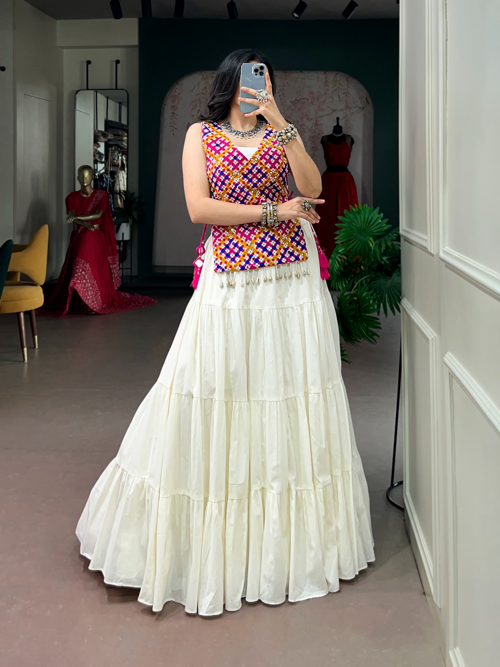 Navratri Collection 2026 Pure Cotton Gamthi Lehenga Choli - Image 3