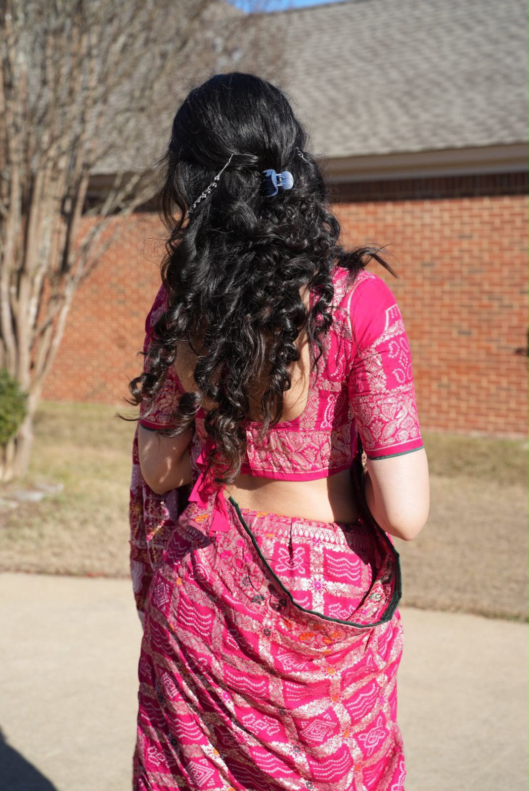 GHARCHOLA DOLA SILK SAREE WITH HEAVY WOVEN BLOUSE - Image 2